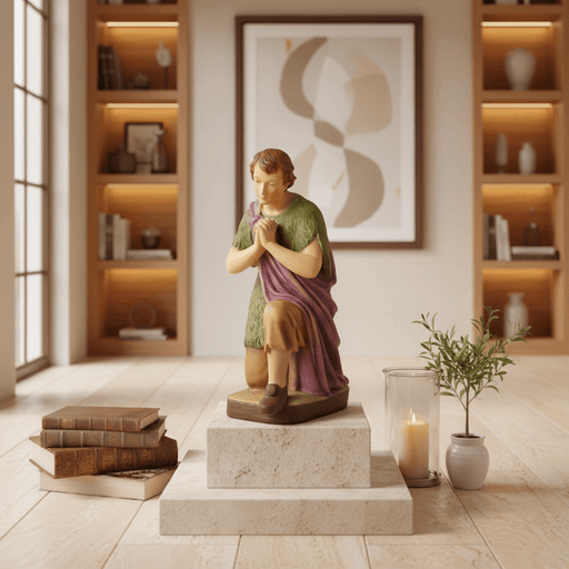 Kneeling Shepherd Religious Statue (30-Inch)