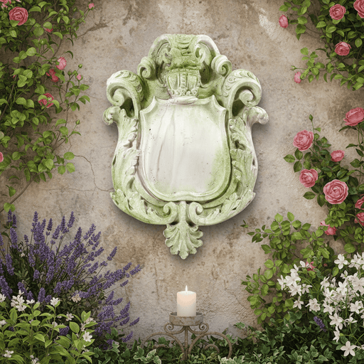 Knickerbocker Crest Outdoor Plaque (22.0 - Inch) Side Angle