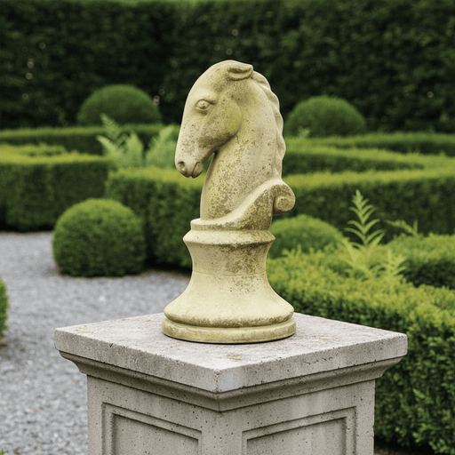 Knight Outdoor Statue (18 - Inch) Side Angle