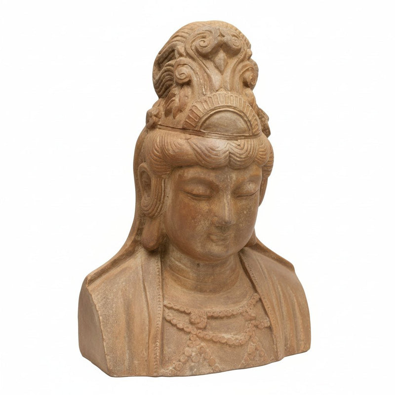 Kwan Yin Bust Display Decor (22 - Inch)