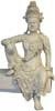 Kwan Yin Sitting Statue (32 - Inch) Side View