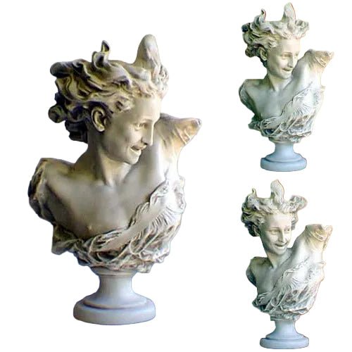 La Danse Bust Round Base Bust Display Decor (25-Inch)