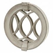 Laced Round Frame Outdoor Plaque (18.7 - Inch) Side View