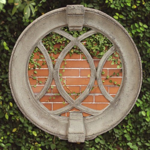Laced Round Frame Outdoor Plaque (18.7 - Inch)