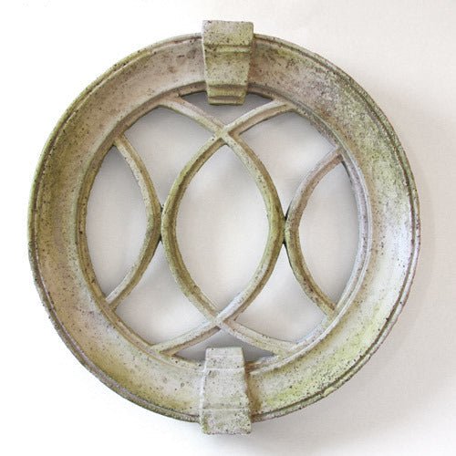 Laced Round Frame Outdoor Plaque (18.7 - Inch) Different Angle