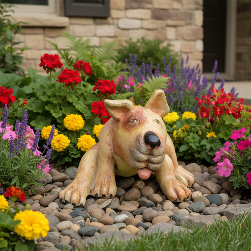 Laidman Sm Garden Statue (3 - Inch) Side Angle