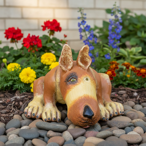 Laidman Sm Garden Statue (3 - Inch) Side Angle