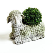 Lamb Planter Garden Statue (11 - Inch) Side View