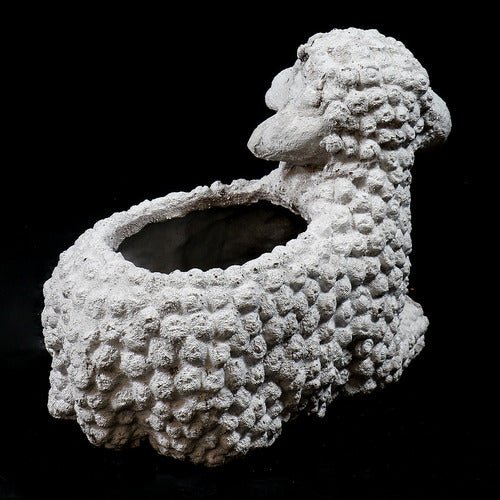 Lamb Planter Garden Statue (11 - Inch) Other Angle
