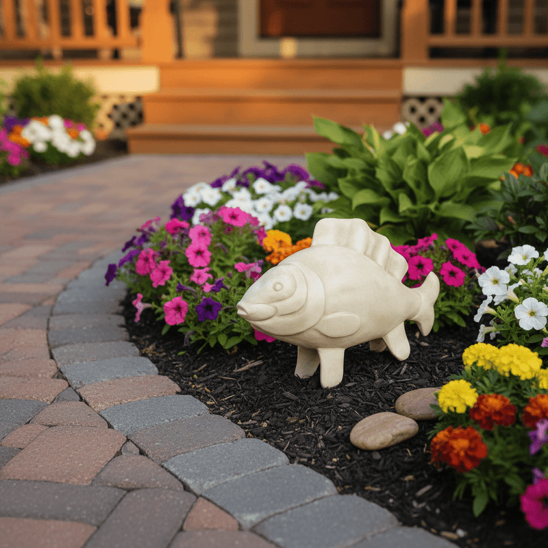 Large Fish Garden Statue (24-Inch)