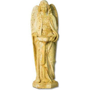 Large Winged Ceremonial Angel with Bowl Outdoor Statue (25 - Inch)