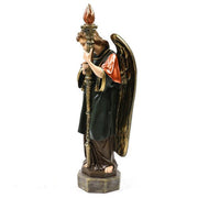 Large Winged Guardian Angels with Candleholder Outdoor Statue (27 - Inch) Different Angle