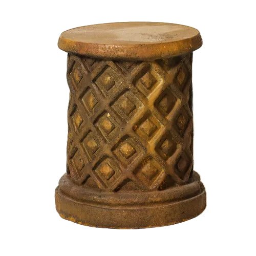 Lattice Riser Outdoor Statue (13 - Inch) Side View