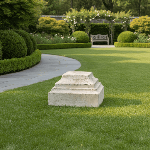 Lauro Base Outdoor Statue (8 - Inch) Side Angle