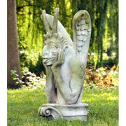 Le Colossal Spitting Gargoyl Statue (27 - Inch) Side Angle