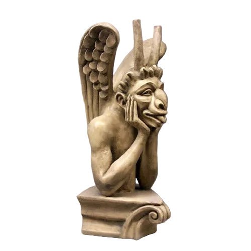 Le Colossal Spitting Gargoyl Statue (27-Inch)