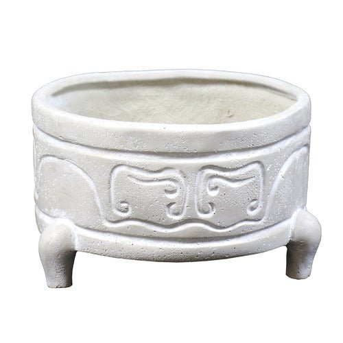 Legged Chinese Bowl Statue (8.5 - Inch)