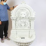 Lifesize Le Grande Lion Wall Fountain (58 - Inch) Different Angle