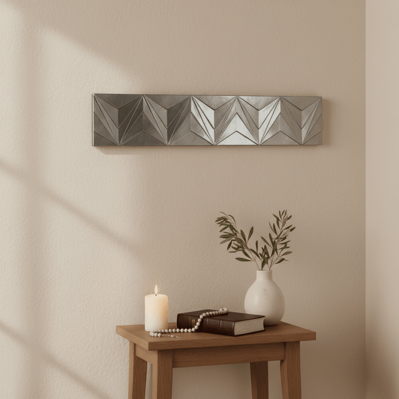 Lifesize ZIG ZAG PLAQUE (60.0 - Inch) Side Angle