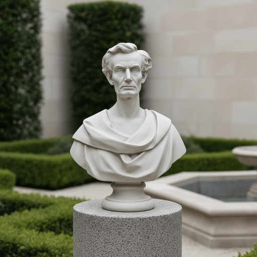 Lincoln Bust Display Decor (33-Inch)