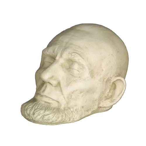 Lincoln Life Mask With Beard Bust Display Decor (12-Inch)