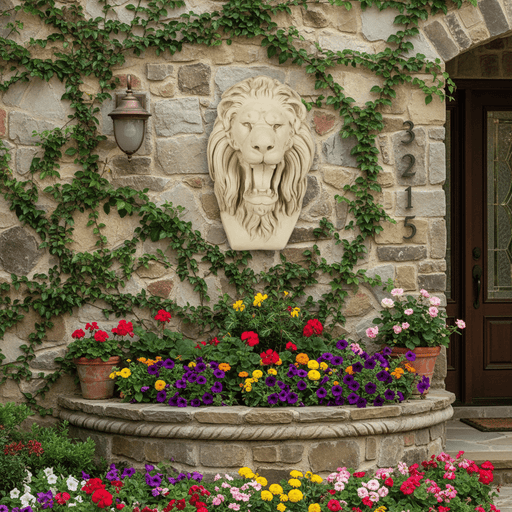 Lion Garden Statue (17-Inch)