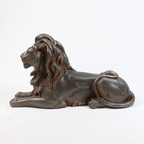 Lion Garden Statue (21 - Inch) Side View