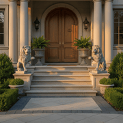Lion Garden Statue (23 - Inch) Side Angle