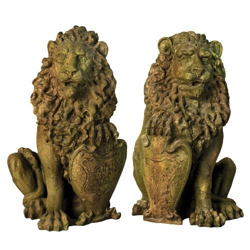 Lion Garden Statue (26 - Inch) Side View