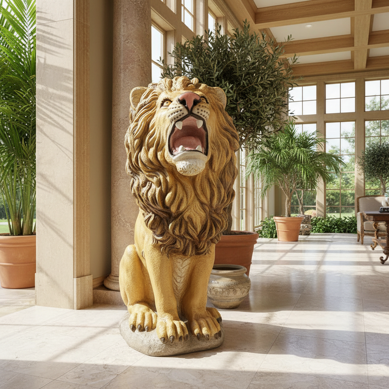 Lion Garden Statue (30-Inch)