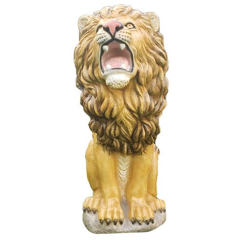 Lion Garden Statue (30 - Inch) Side View