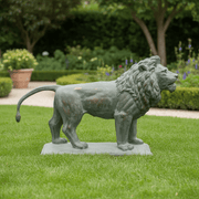 Lion Garden Statue (42 - Inch) Side Angle