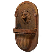 Lion Garden Wall Fountain (35 - Inch) Side View