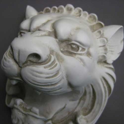 Lion Head Garden Statue (8 - Inch)