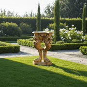 Lion Leg Outdoor Statue (33 - Inch) Side Angle