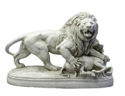 Lion with Lamb Garden Statue (28 - Inch)