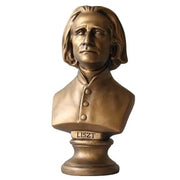Liszt Bust Display Decor (11 - Inch) Side View