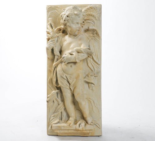 Little Boy Garden Plaque (13.0 - Inch) Side Angle View