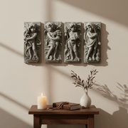 Little Boy Garden Plaque (13.0 - Inch) Side Angle
