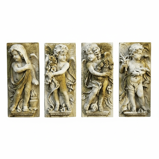 Little Boy Season Plaques Set (0.0 - Inch) Side View