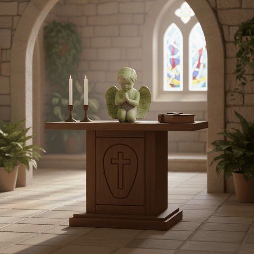 Little Prayer Statue (9.5 - Inch) Side Angle