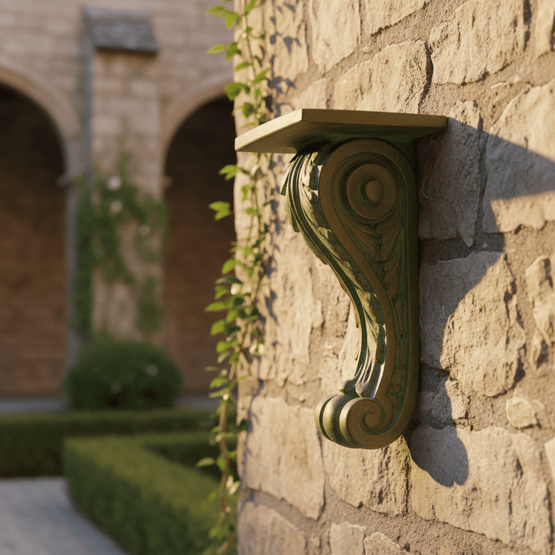 Long Leaf Outdoor Bracket (14 - Inch) Side Angle