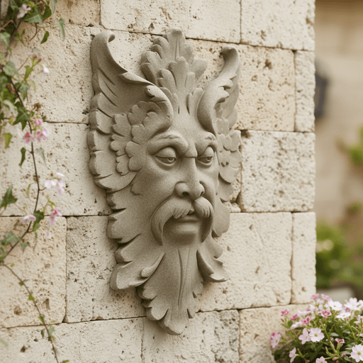 Long Thin Stare Maskstatue (12 - Inch) Side Angle