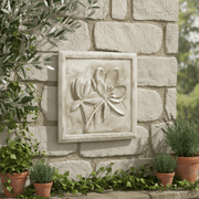 Lotus Outdoor Plaque (22.0 - Inch) Side Angle