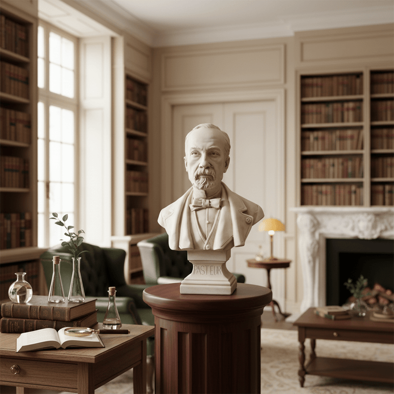 Louis Pasteur Bust Display Decor (20-Inch)