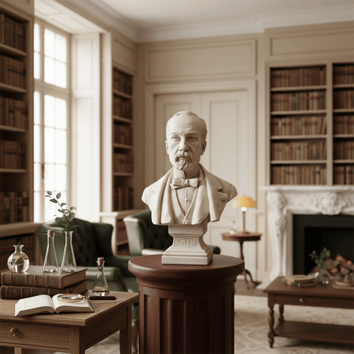 Louis Pasteur Bust Display Decor (20-Inch)