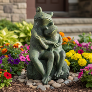 Love Frogs Statue (12 - Inch) Side Angle