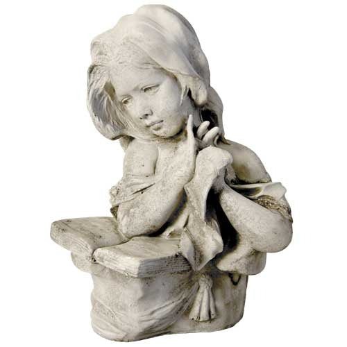 Love Story Reader Rabbit Bust Display Decor (18 - Inch)