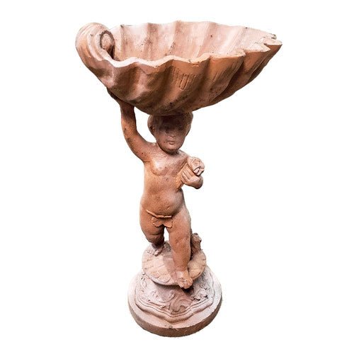 Lucca Child Birdbath Statue (22 - Inch) Side View