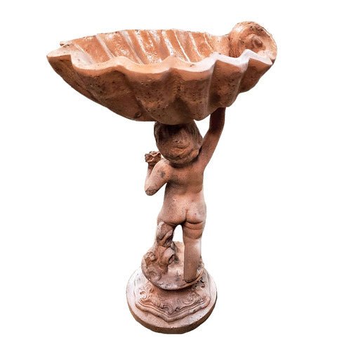 Lucca Child Birdbath Statue (22 - Inch) Other Angle